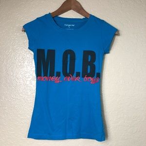 Tangerine graphic short sleeve t shirt money over